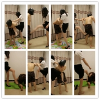 【艾彩原创】00后小主提档练习跆拳道