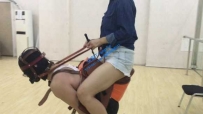 16989 逍遥女s 两脚马 骑马训练