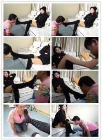 【艾彩原创】南一女主的靴奴手脚抽耳光