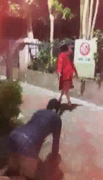 11917【台湾女神 - 伊娃】大街上调教M