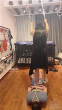 【调教视频】【海月】捆绑堵嘴物化奴才 JS250729-18