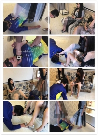 双美女S美裙靓鞋无情踩踏调教