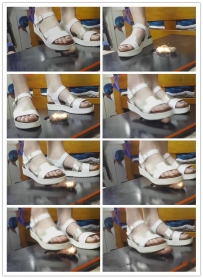 【精神小妹文文】最新隔板踩DD吐奶17分