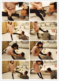 【艾彩原创】小主皮长靴鞋底口水调教