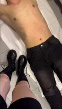 【低价福利】音乐生第一视角长靴踩踢肚子 YC-250712-9