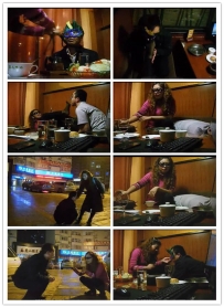 【艾彩原创】餐厅内包房调教吃完饭马路上羞辱