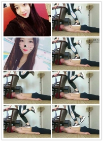 【艾彩原创】女教练的人体跑步机