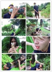 【艾彩原创】〖H.P.L栖心之栈〗芷晴户外暴力羞辱调教