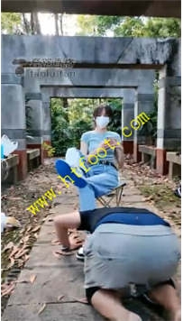 TL22622 暴力美学】户外喂食全体重踩踏31分钟