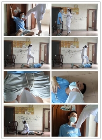 江门小鱼姐姐护士服高跟羞辱黑道老大