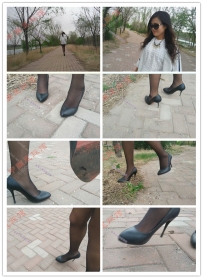 【艾彩原创】---[有意小窩]文文黑絲高跟踩螞蟻