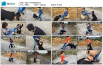 【艾彩原创】惊晨S野外遛狗调教