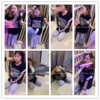 【女女】来看太妹打母狗-拖鞋抽脸 超凶女女调教