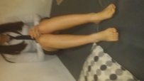 约女同事玩脚肉丝足交吐