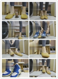 【绝美翠柔女神】最新舞蹈鞋踩J练习强制吐奶58分