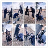 【绝美百之湾女神】五月最新户外耳光踢裆