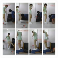 雅伟女神 四月小白鞋暴力踢裆踩踏16分