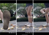 AC2883 新人女高 素人 两双鞋 aj户外定制 口水 脏鞋底 青春